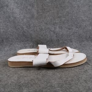 Agave Girl Shoes Womens 8 Sandals Slip On Toe Loop Boho Fashion Flat Casual